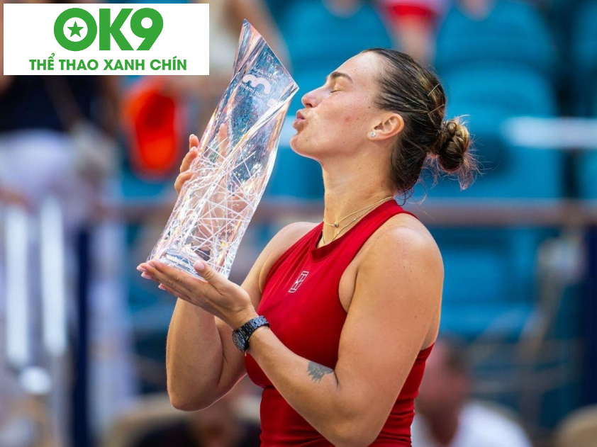 Khoảnh khắc đăng quang của Aryna Sabalenka tại Miami Open (Ảnh: Getty) Khoảnh khắc đăng quang của Aryna Sabalenka tại Miami Open (Ảnh: Getty)