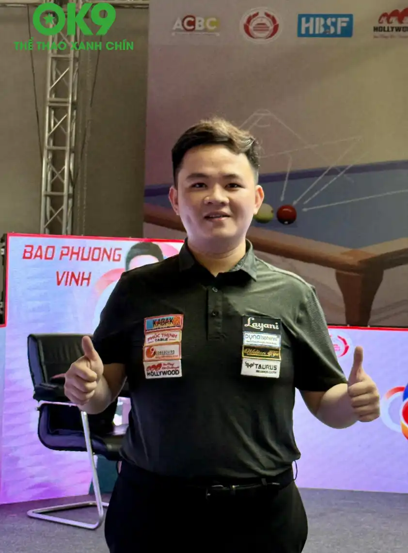 Bao Phương Vinh sẽ thi đấu chung bảng với tay cơ hạng 8 thế giới Sameh Sidhom (Ảnh Minh Điền)